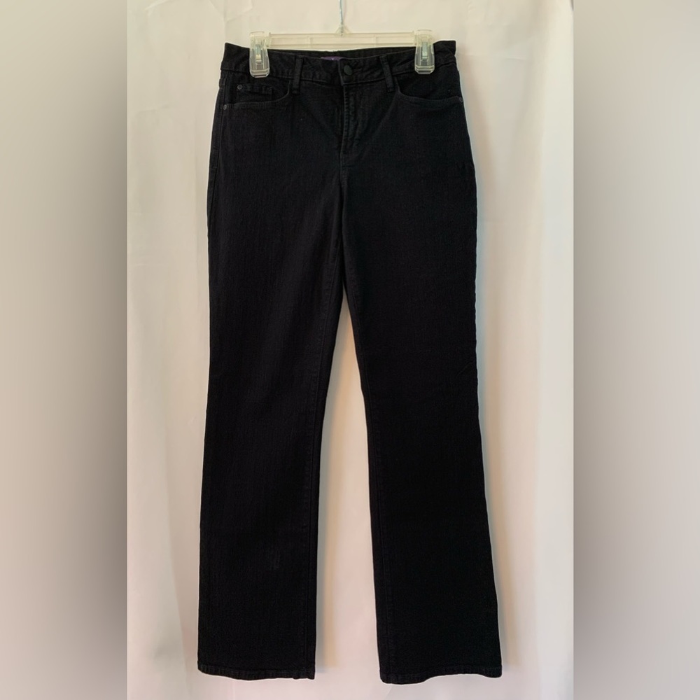 NYDJ black bootcut embellished back pockets